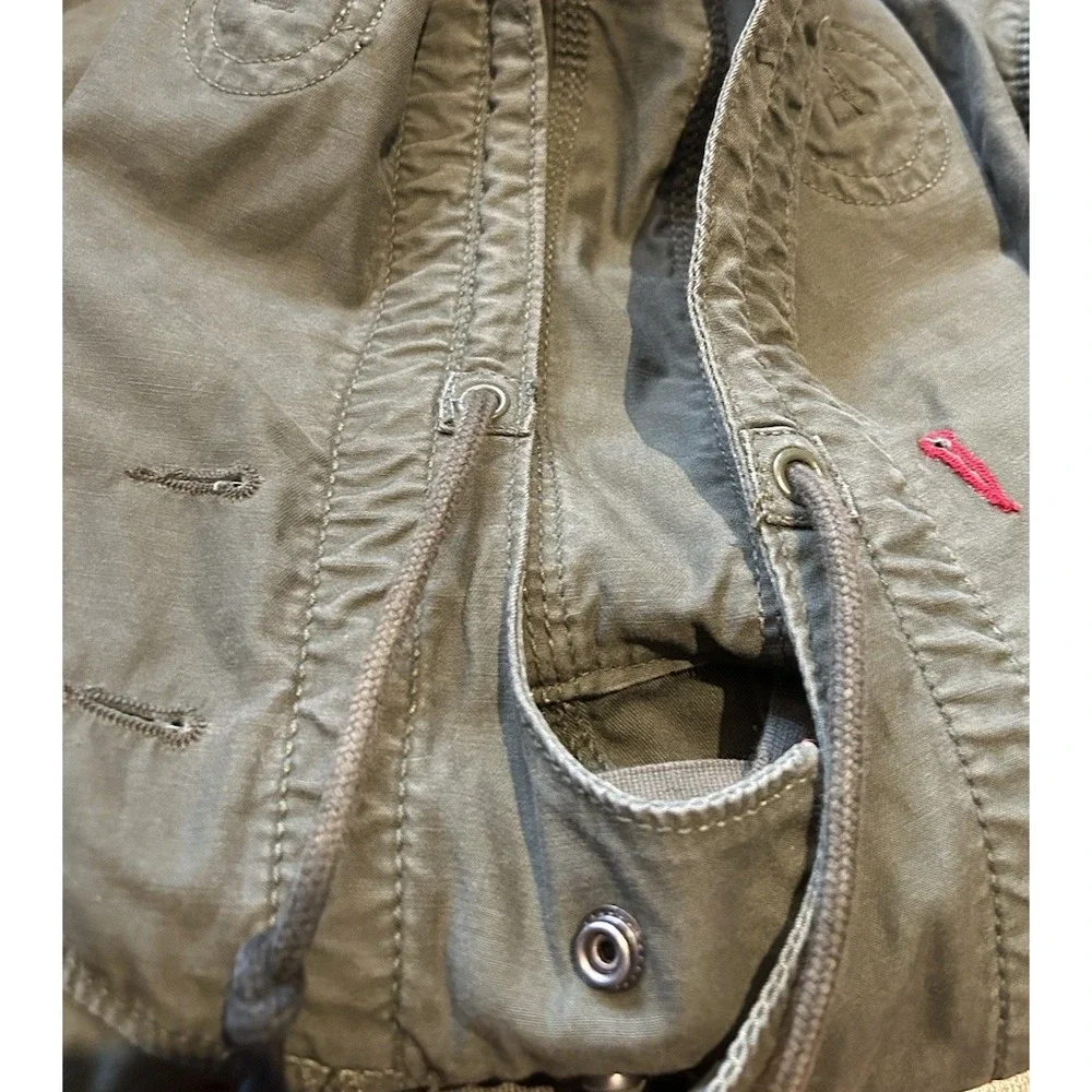 Vintage‎ Gap Project Red Military Fishtail Parka Jacket Mens XS Green Y2K Unisex